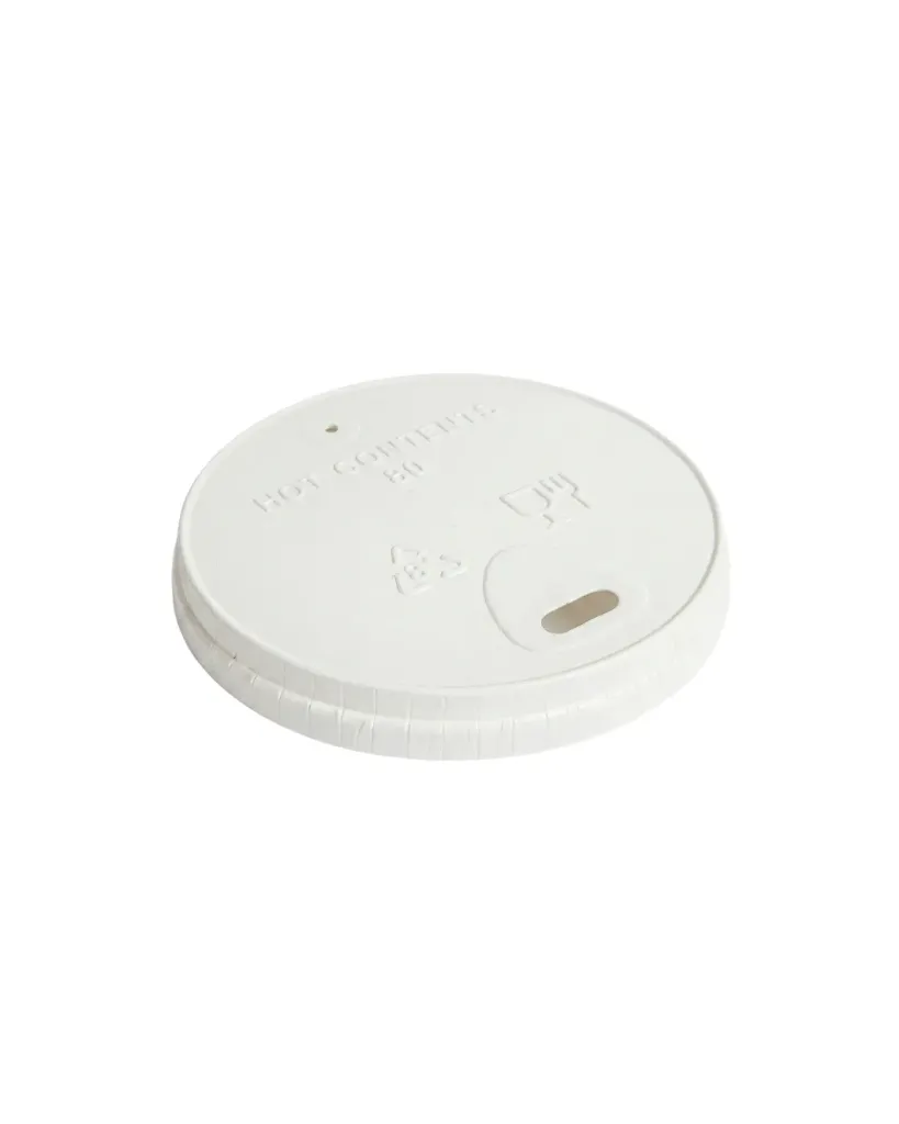 [30.01.008.1000] Couvercle Carton pour Gobelet Café - Ø 8 cm (Paquet de 50 pcs)