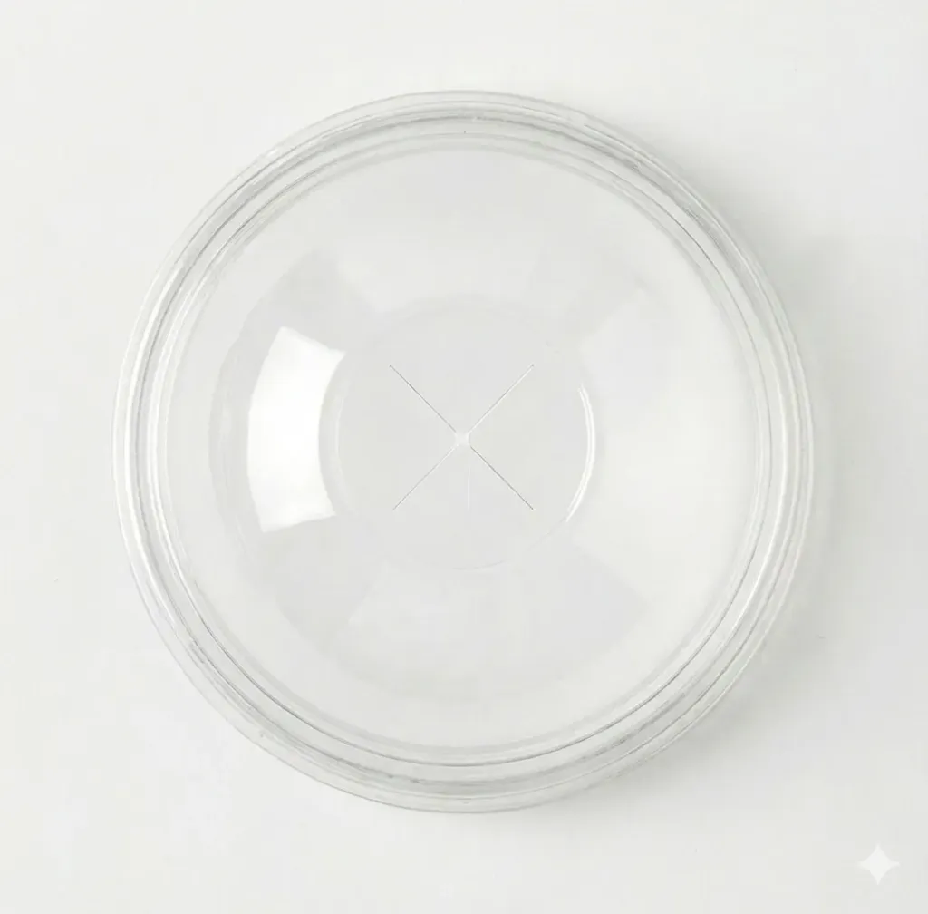 [30.04.000.0800] Couvercle Dôme PET Sans Trou - Transparent (Carton de 800 pcs)