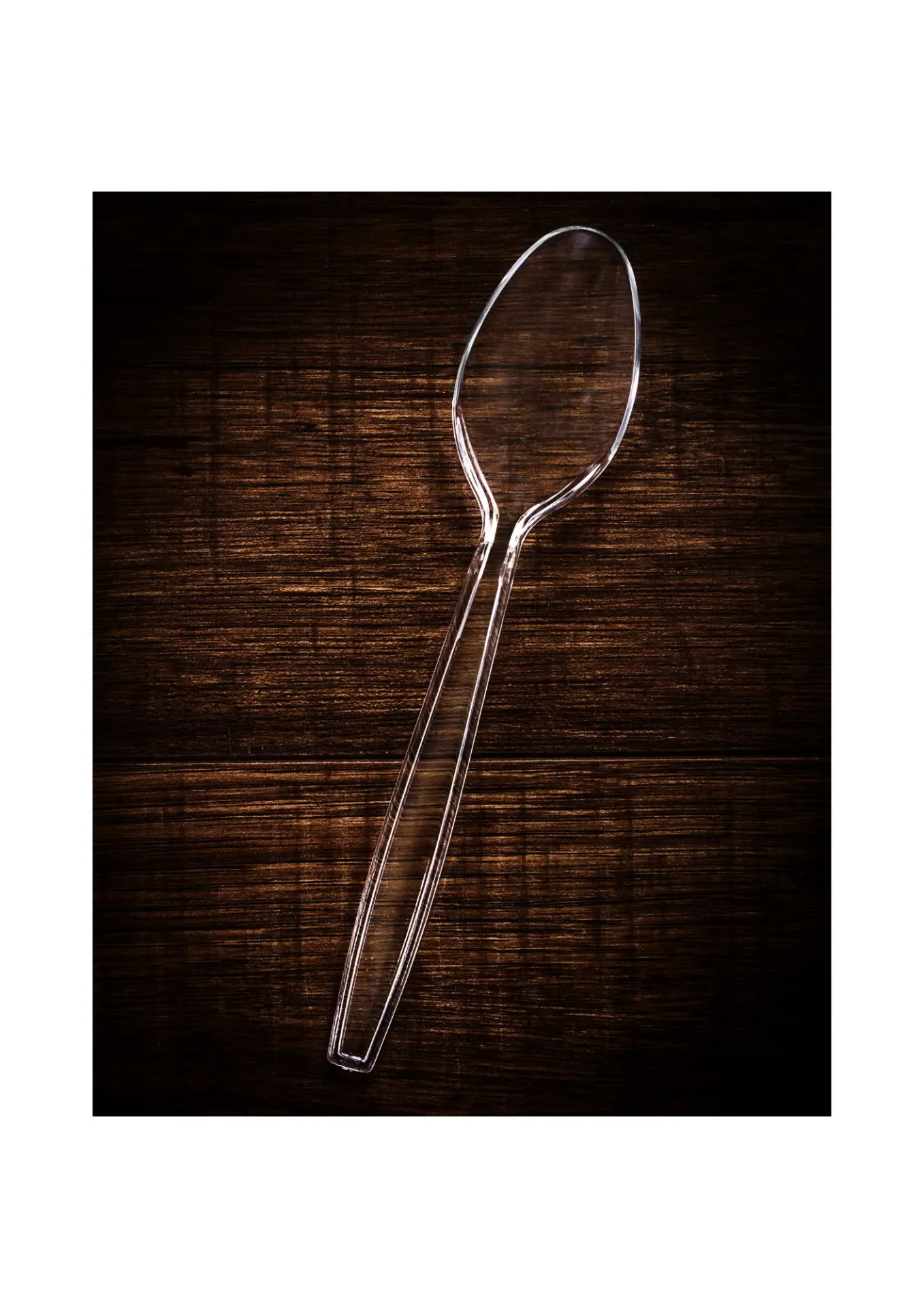 [30.05.018.1000] Cuillère de Luxe Réutilisable - 18 cm Transparent (Boîte de 1000 pcs)