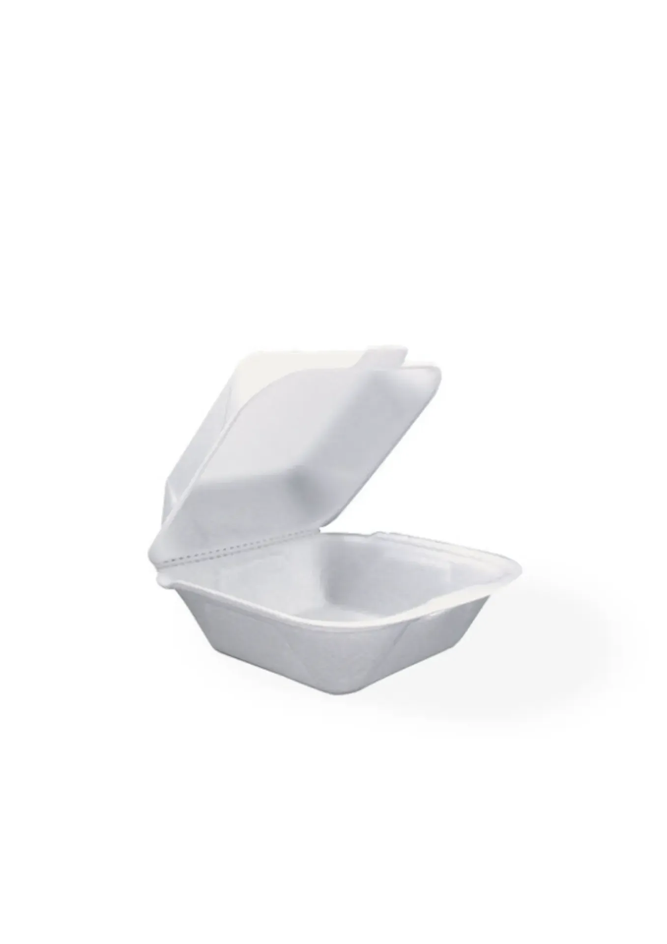 [50.01.015.0500] Boîte Hamburger IP-6 Blanche - 15x16 cm (Carton de 500 pcs)