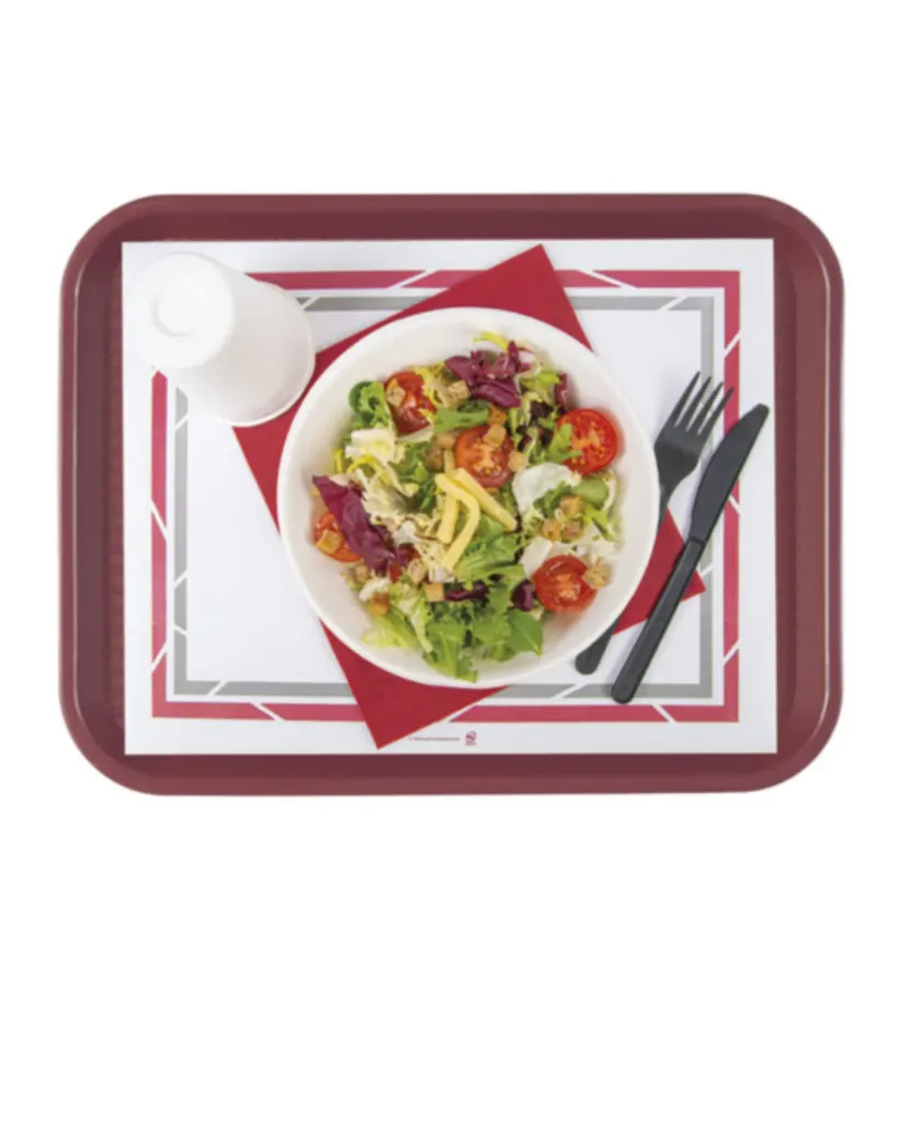 [50.01.025.2000] Set de Table pour Plateau Blanc - 25x31 cm (Carton de 2000 pcs)