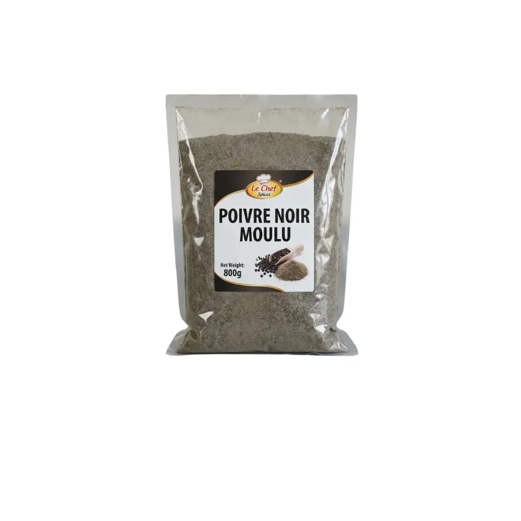 [30.13.800.0004] Poivre Noir Moulu Sachet - 800g (1 pc)