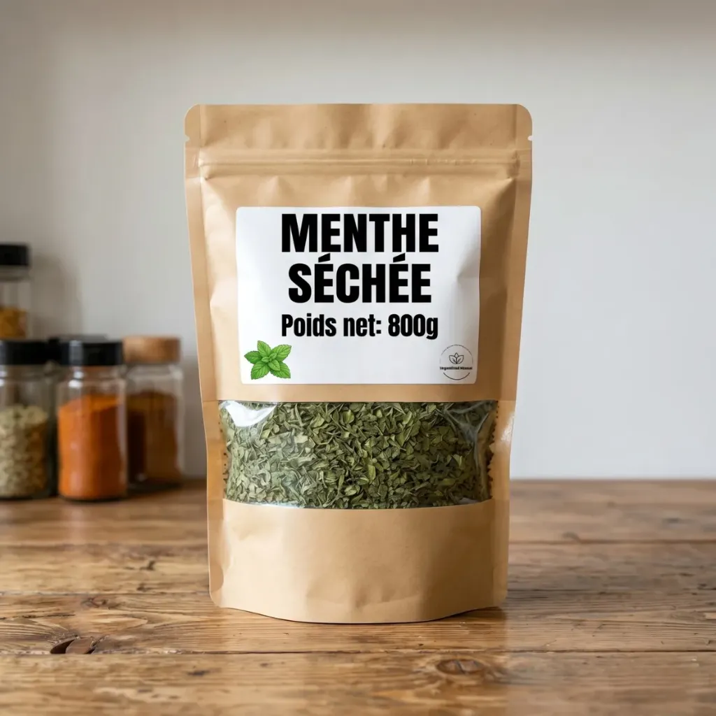 [30.13.800.0002] Menthe Séchée Sachet - 800g (1 pc)