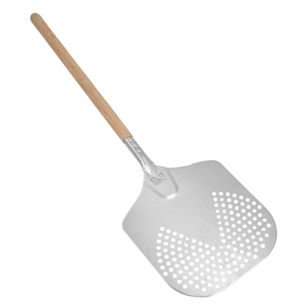 [30.06.035.0001] Pelle Pizza Perforée Aluminium - 30x35 cm (1 pc)