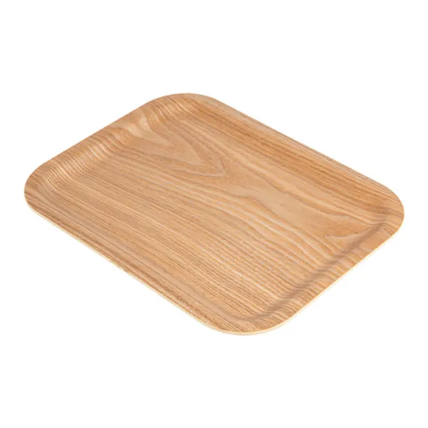 Plateau de Service en Bois - 32x24 cm Naturel (1 pc)