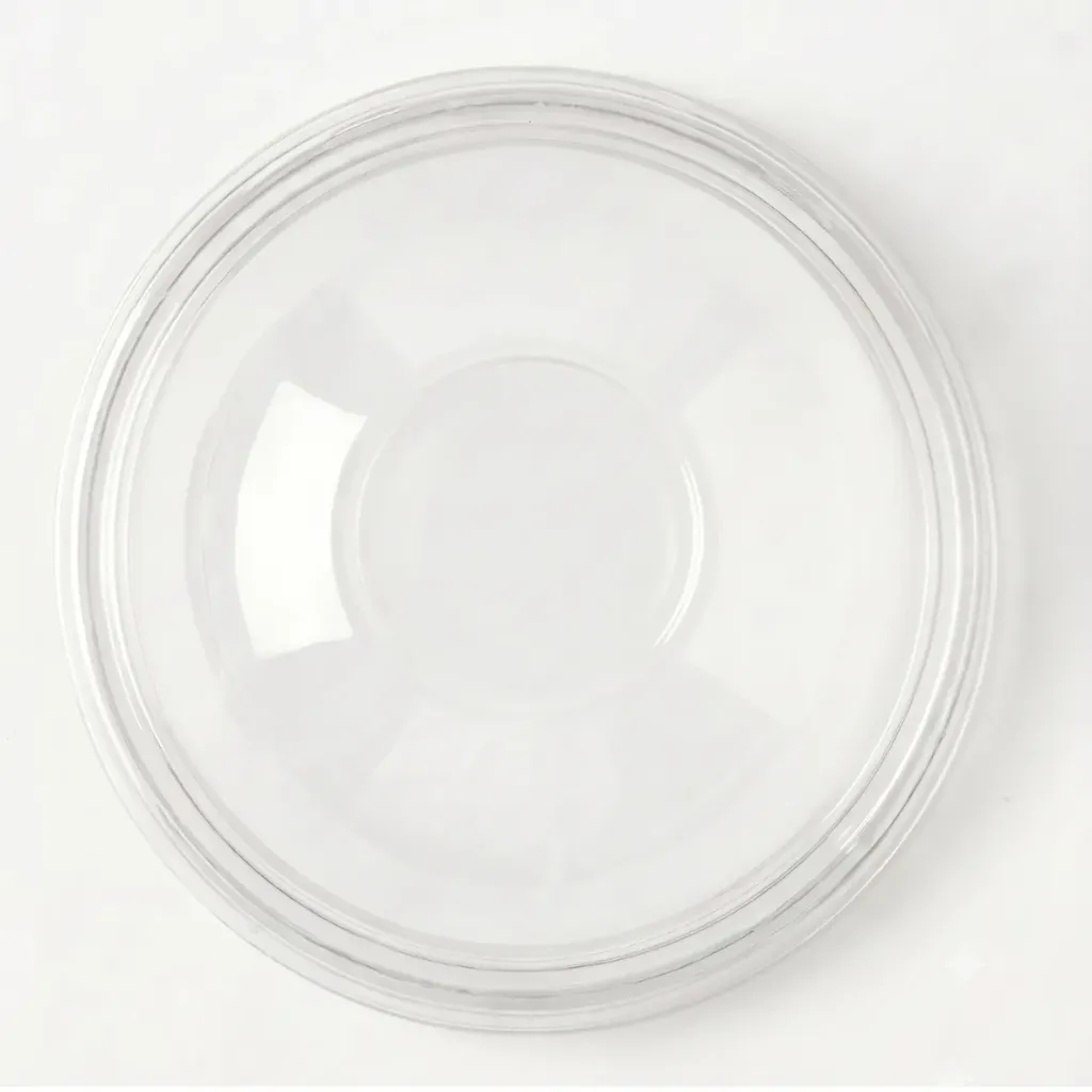 Couvercle Dôme PET Sans Trou - Transparent (Carton de 50 pcs)