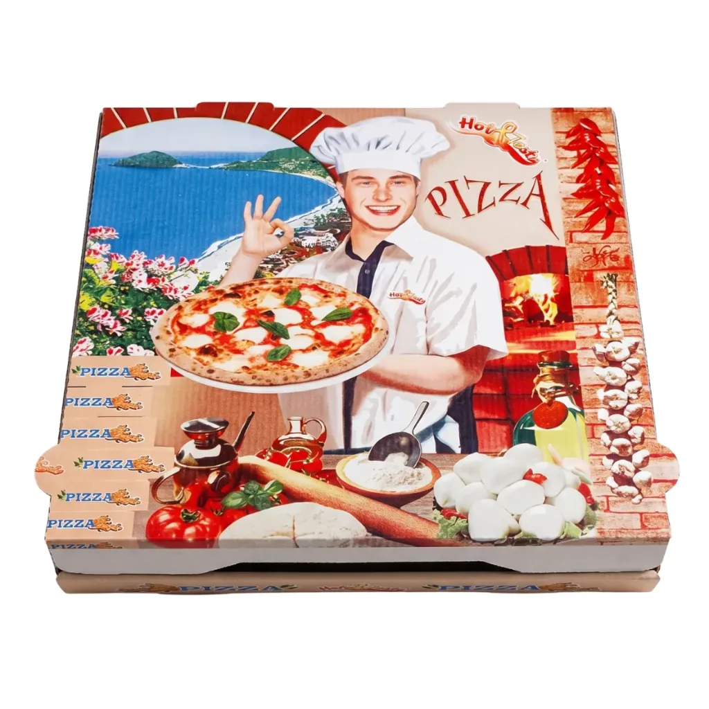 Boîte à Pizza Blanche - 33x33x4 cm (Paquet de 100 pcs)